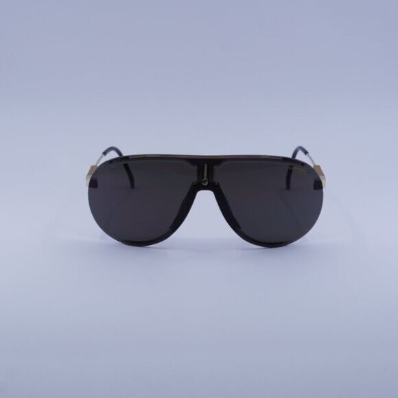 Carrera SUPERCHAMPION 2M2 2K Sunglasses Gold/Black Shield Frame, Grey AR Lenses - Picture 2 of 11